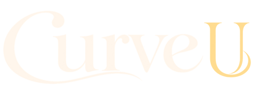 CurveU raspberry and gold logo