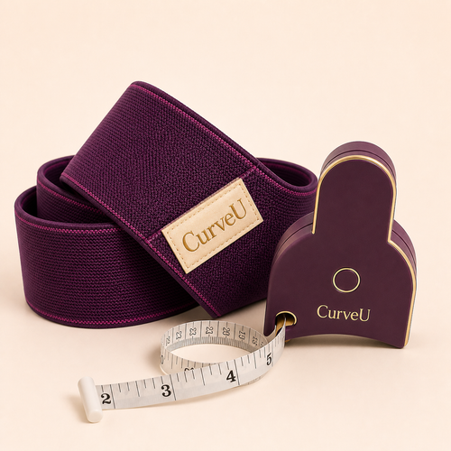 CurveU Sculpt & Track Kit with resistance band and body measuring tape